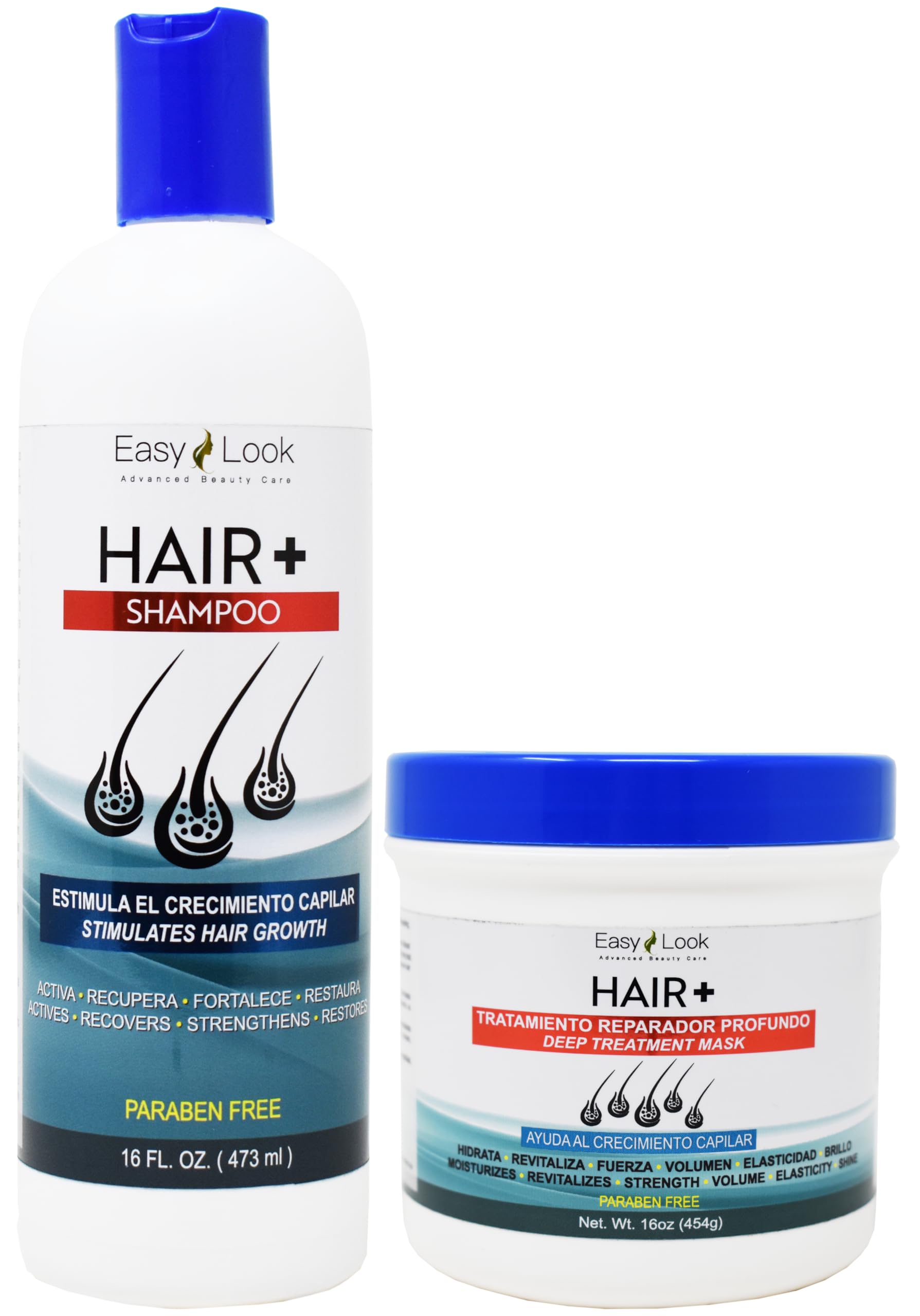 Anti Hair Loss Shampoo and Conditioner Set - Thickening Formula for Hair Regrowth | For Thinning Hair & Scalp Care (Men & Women)