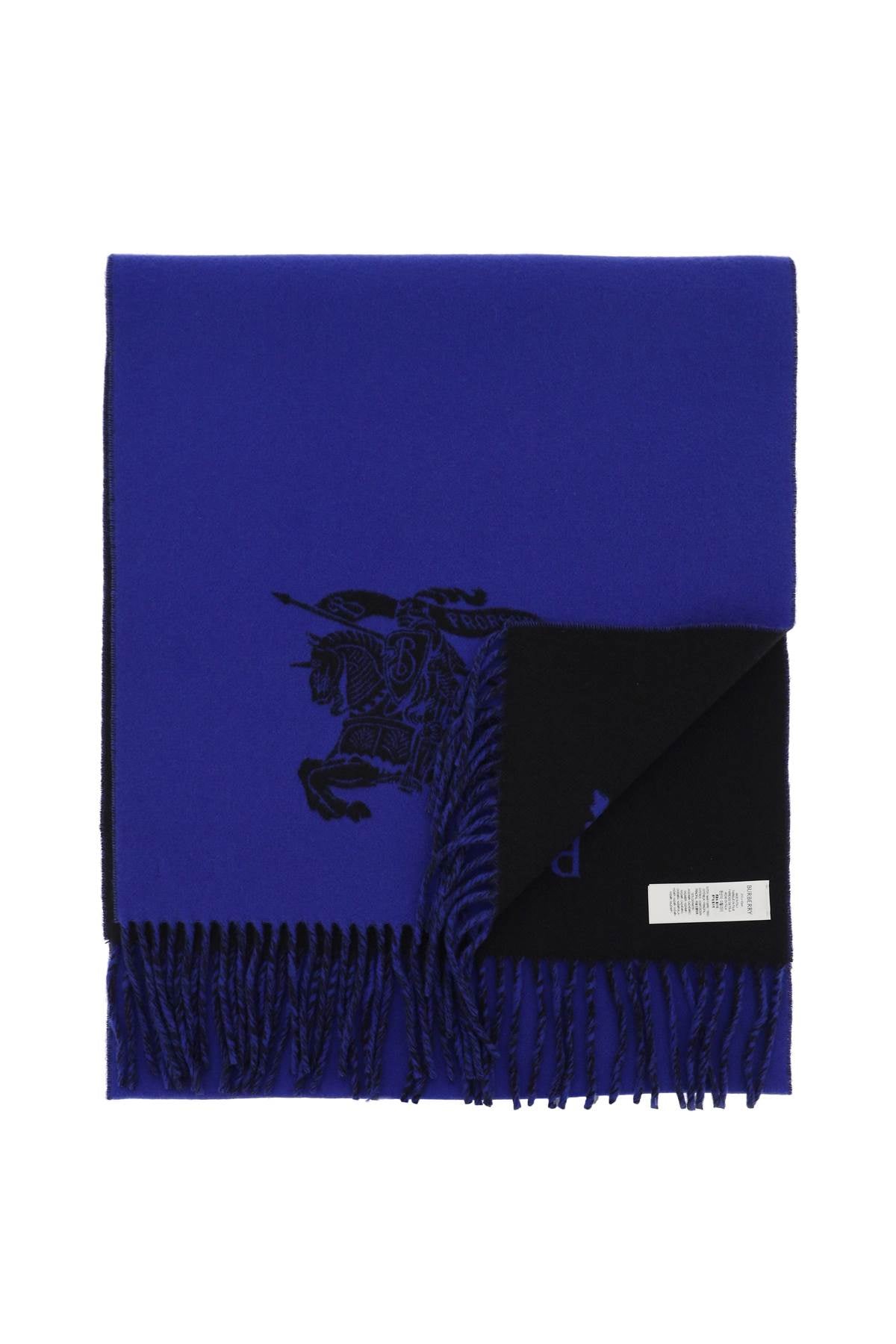 Burberry Reversible Cashmere Scarf with Check Pattern - Luxury Warm Winter Accessory for Men & Women - Perfect for Cold Weather, Travel & Fashion Outfits