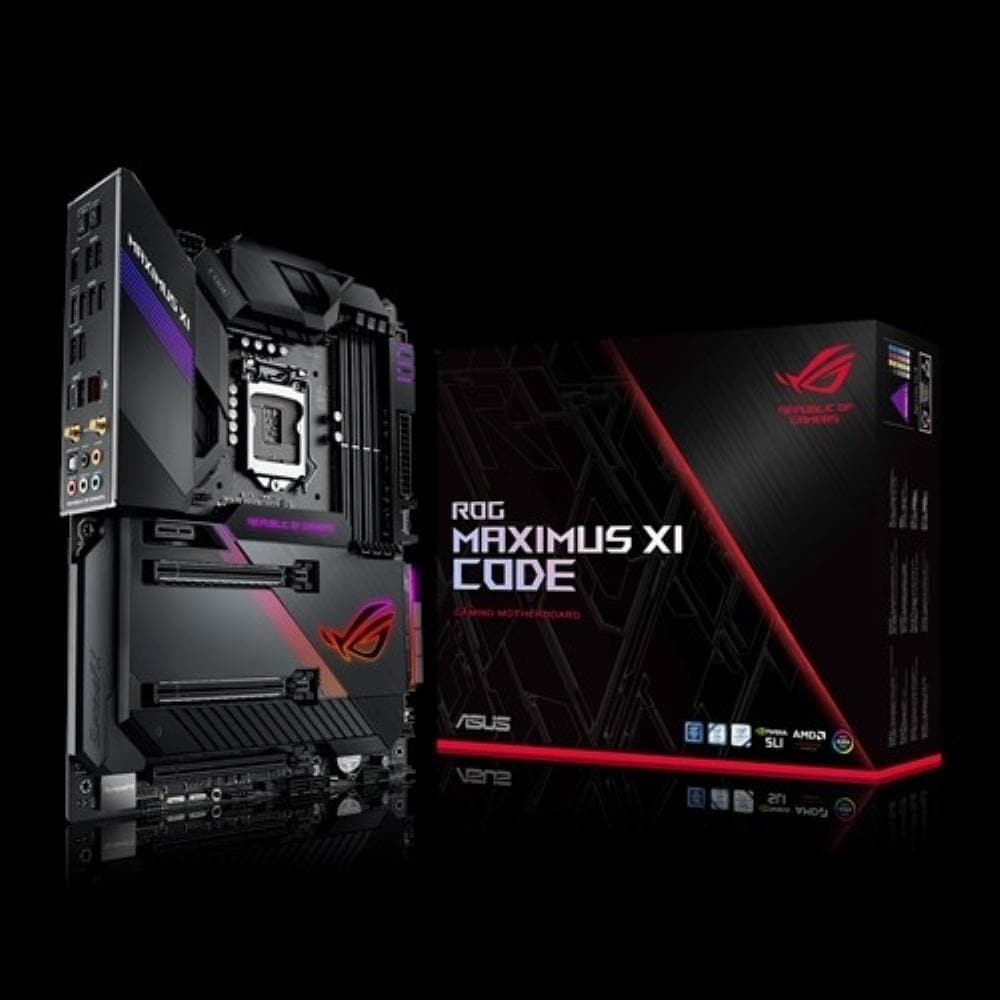 ASUS ROG Maximus XI Code Z390 ATX Gaming Motherboard - LGA 1151 Socket, DDR4, Dual M.2, Wi-Fi, 3-Year Warranty - Perfect for High-End PC Gaming & Content Creation