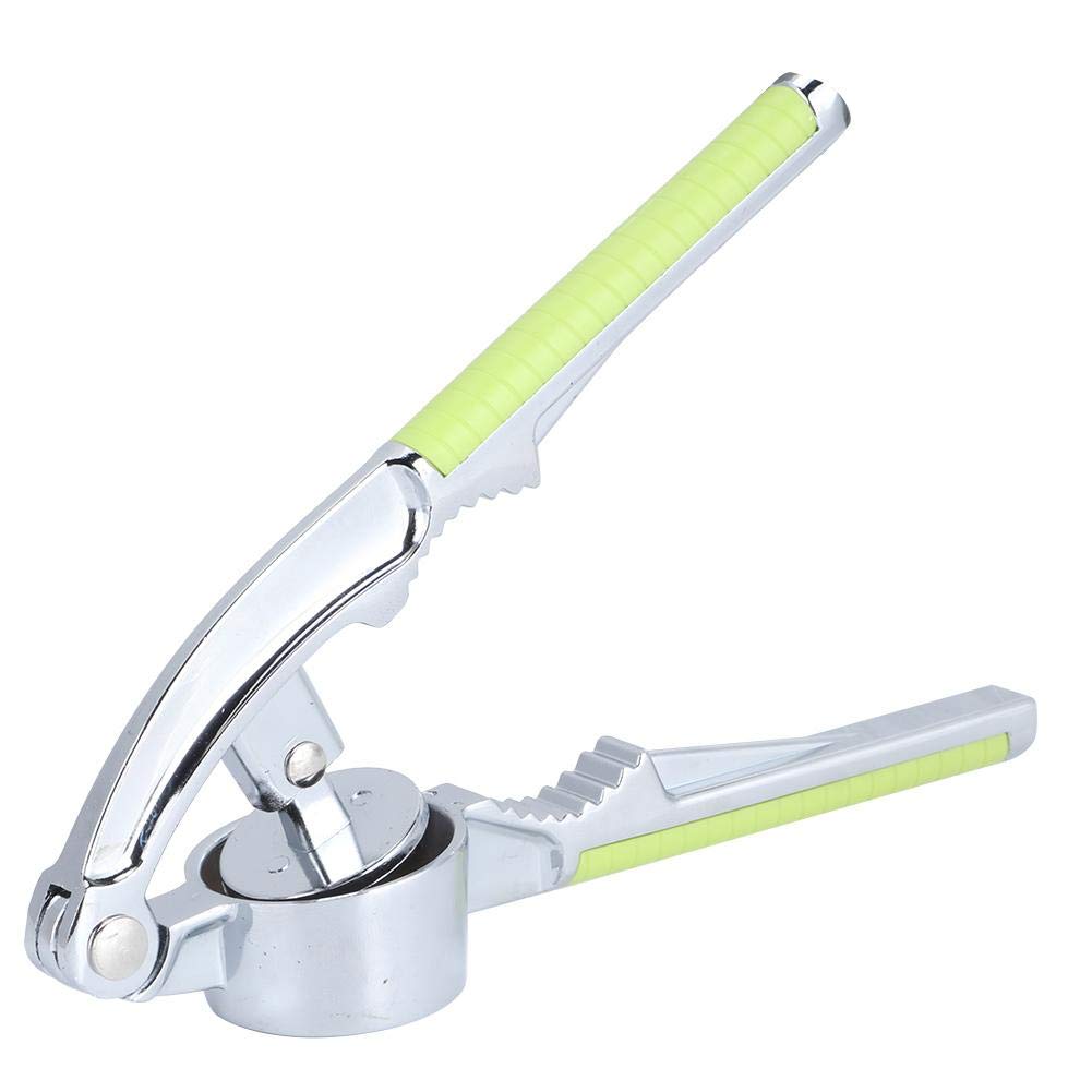 Premium Zinc Alloy Garlic Press - Heavy Duty Manual Garlic Crusher with Ergonomic Non-Slip Handle, Multi-Functional Kitchen Gadget for Chopping Garlic, Nuts & Herbs - Perfect for Home Cooking, Meal Prep & Restaurants