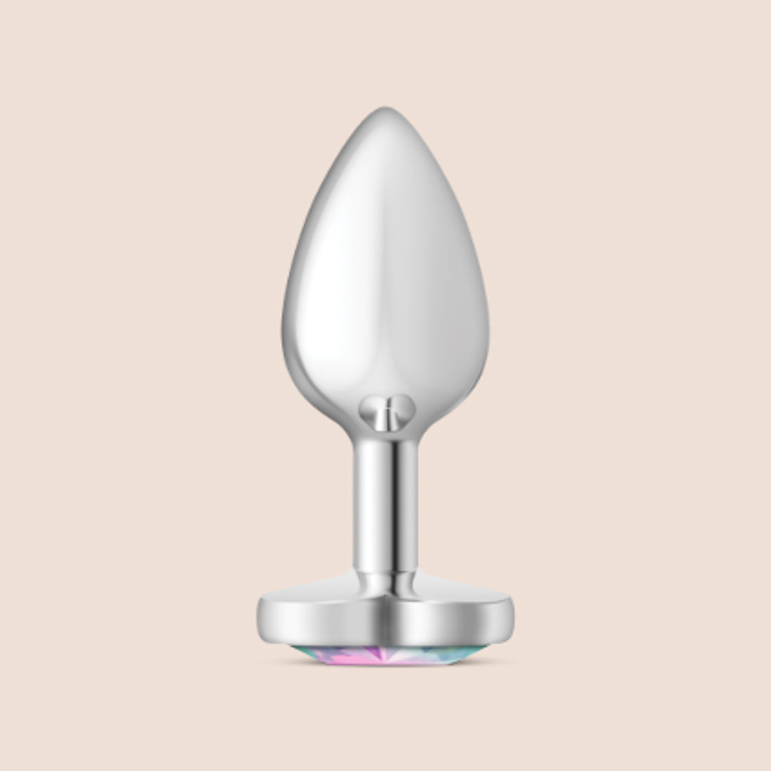 Cheeky Charms Silver Heart Plug - Lightweight Metal Booty Jewelry for Belly Button & Body Piercing | Perfect for Parties, Festivals & Everyday Wear