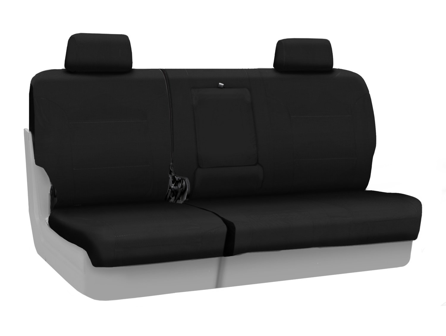 Coverking Custom Fit Rear 60/40 Bench Seat Cover for Toyota Tundra (2007-2021) - Durable Ballistic Fabric in Black - Perfect for Truck Protection & Off-Road Adventures