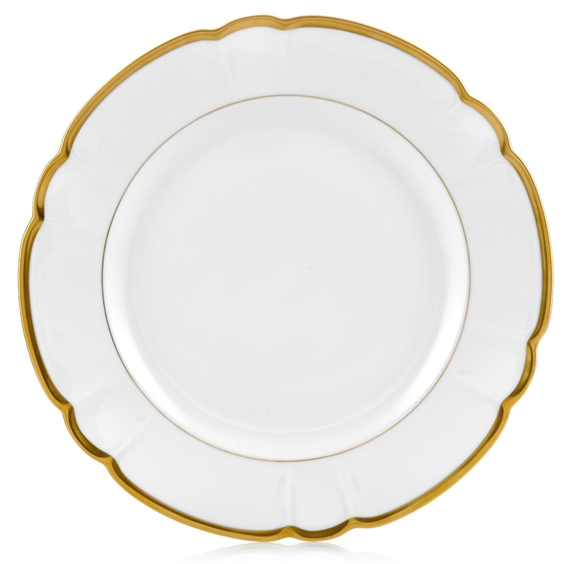 Colette Gold Dinner Plate Set - Elegant 24K Gold-Plated Fine China for Formal Dining & Special Occasions