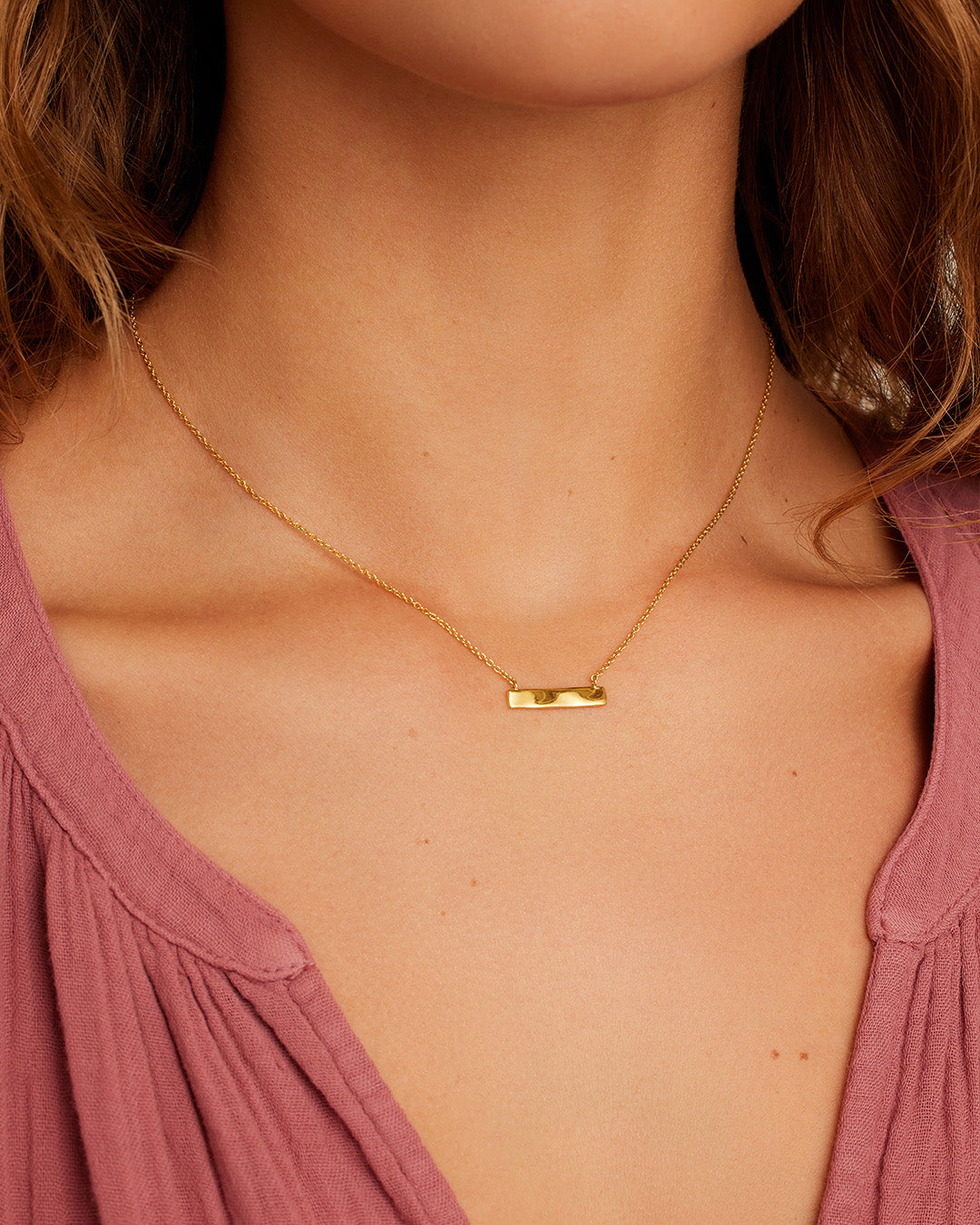 Custom Gold Plate Necklace - Personalized Nameplate Pendant for Women - Perfect for Gifts, Anniversaries & Everyday Elegance