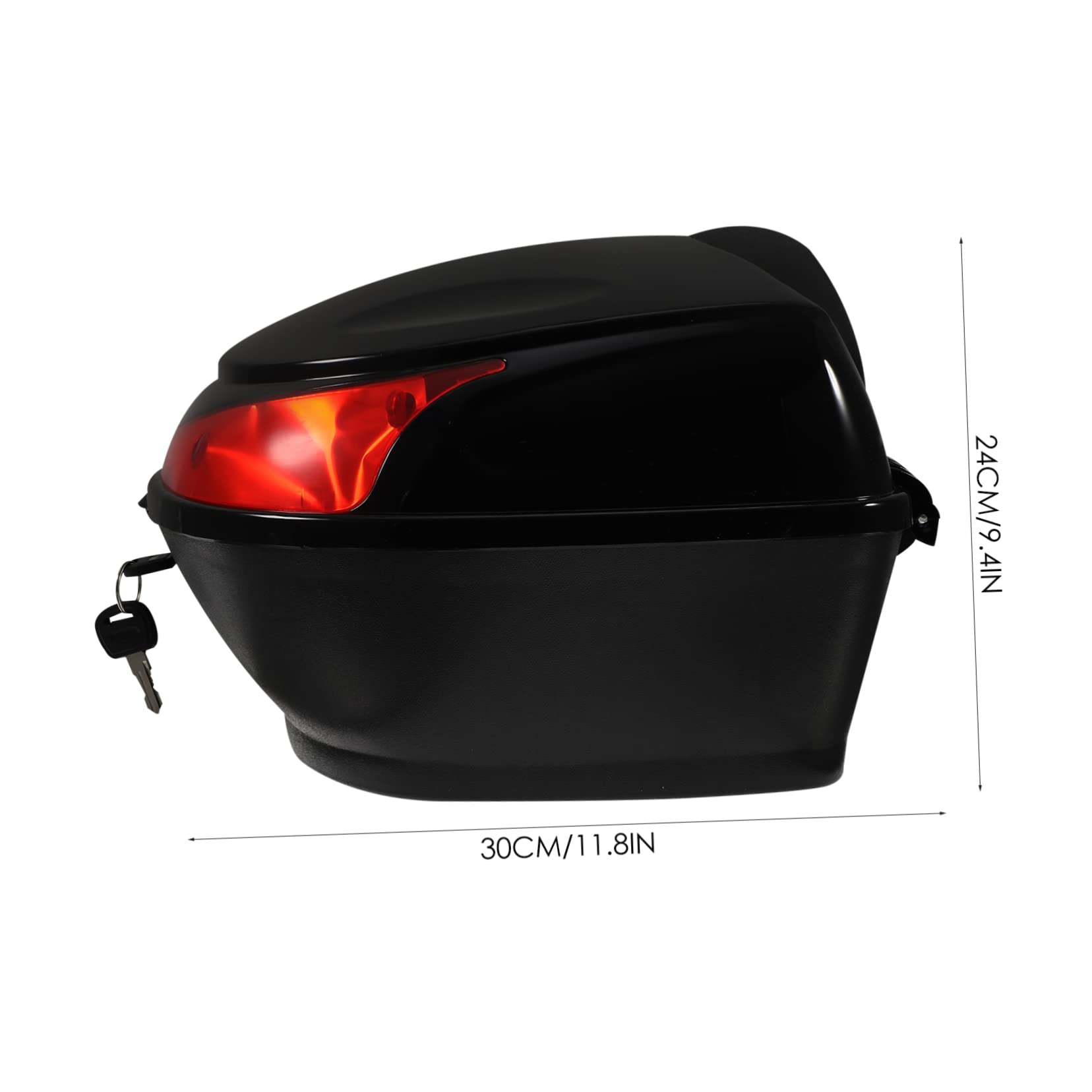 **Waterproof Motorcycle Luggage Trunk - Lockable Scooter Storage Box for Mopeds & Bikes - Durable Travel Carrier Case with Mounting Rack - Perfect for Commuting, Road Trips & Daily Storage**