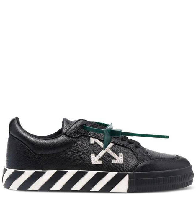 Off-White Leather Vulcanized Sneakers for Men & Women - Stylish & Comfortable Casual Shoes for Running, Walking & Everyday Wear