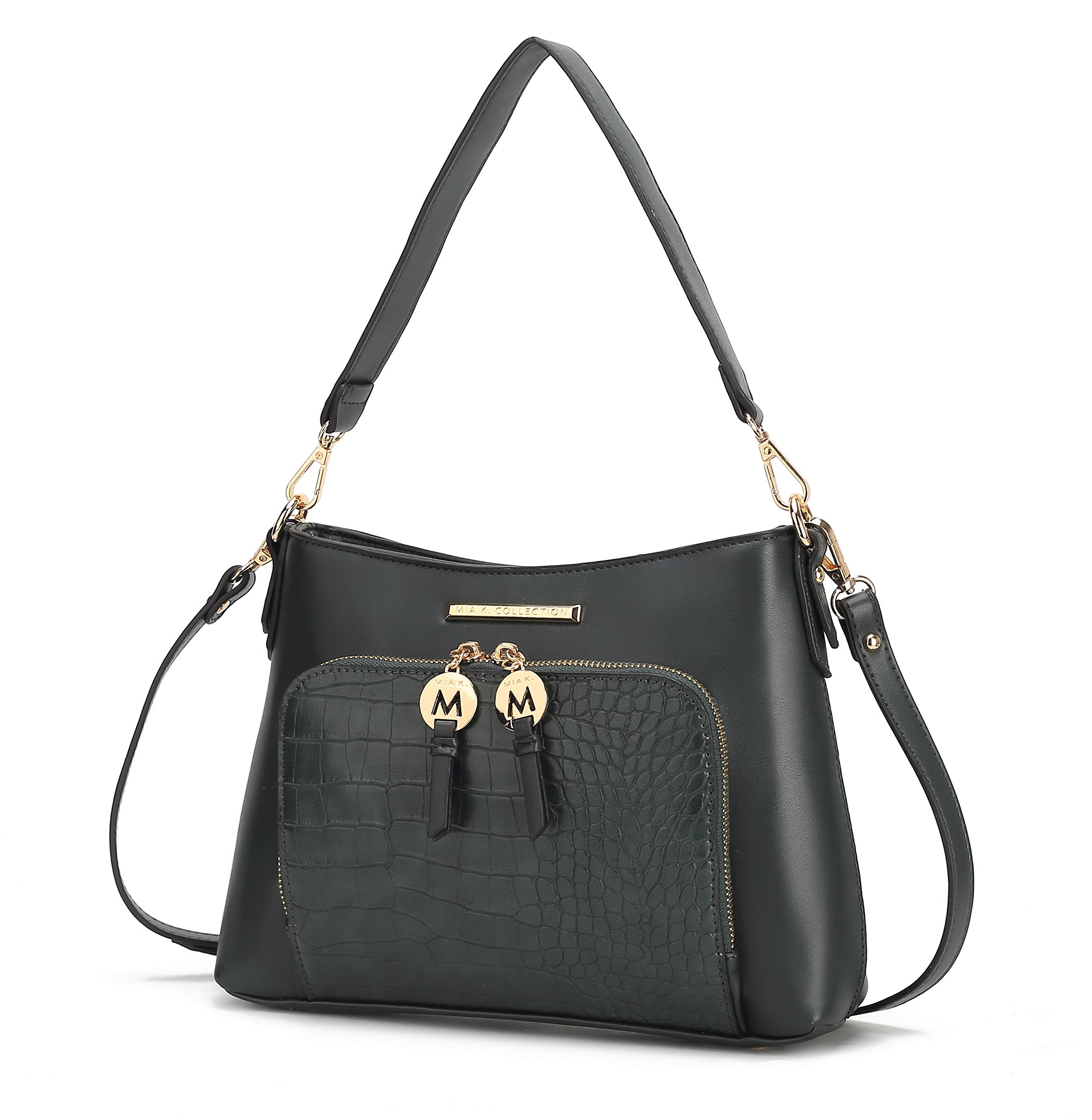 MKF Women's Crossbody Bag - Stylish PU Leather Shoulder Purse with Multiple Pockets, Fashionable Messenger Handbag for Daily Use, Work, Travel & Shopping