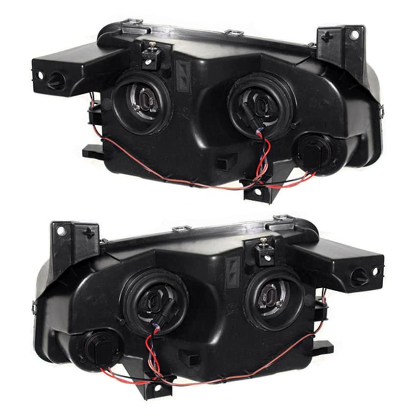 RAREELECTRICAL Halogen Headlight Pair Compatible with Dodge Charger SE SXT 2007-2010 - Part Numbers 4806164AK 4806165AJ CH2503206 CH2502206 - Perfect for Night Driving & Vehicle Upgrades
