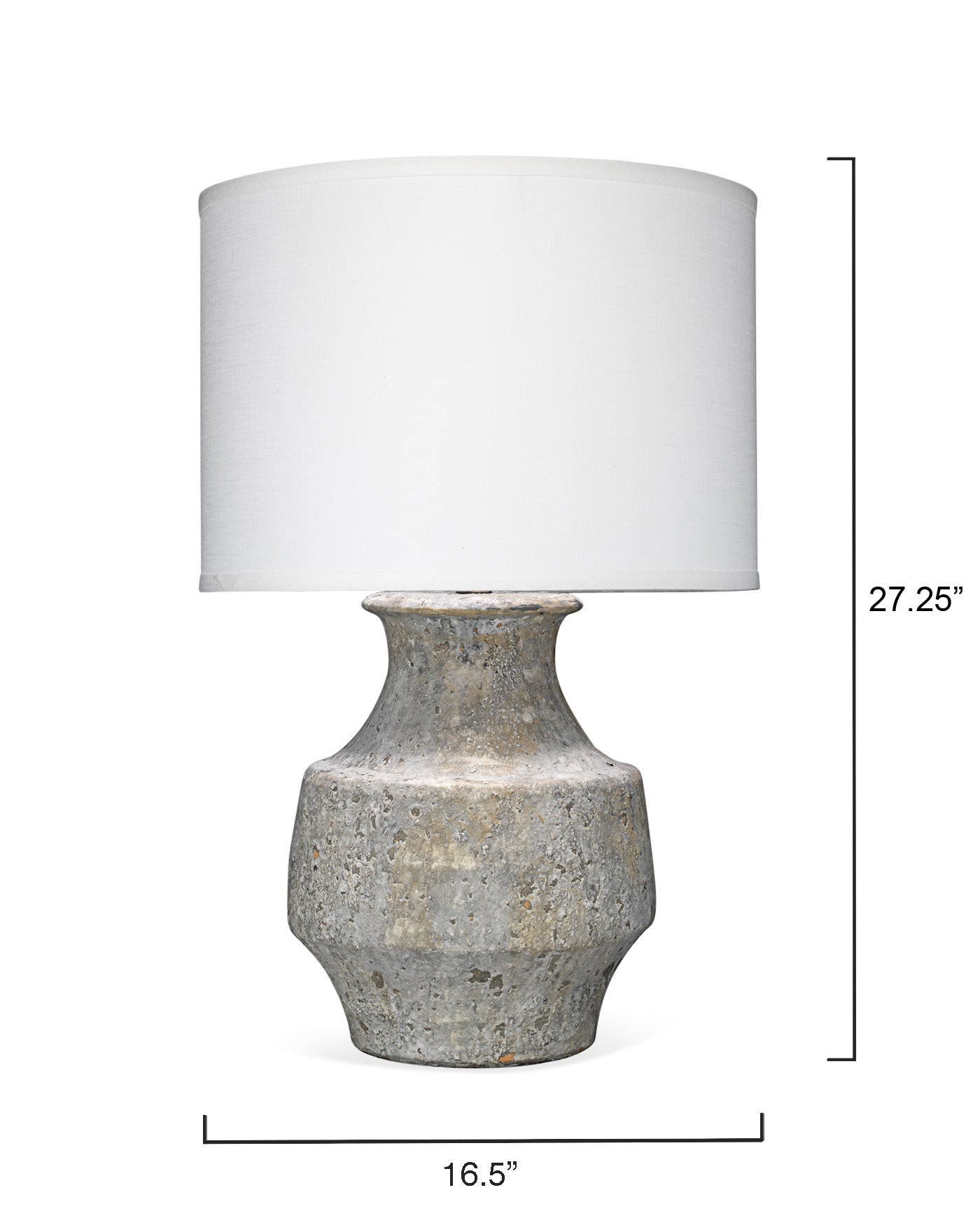 Modern Masonry Table Lamp - Grey Concrete Finish for Bedroom, Living Room & Office Decor | Dimmable LED Light with USB Port for Home & Workspace