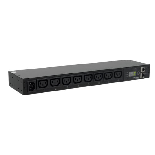 CyberPower PDU15MHVIEC8FNET Monitored Power Distribution Unit - 200-240V/15A, 8 Outlets, 1U Rackmount PDU for Server Racks & Data Centers | Ideal for Network Equipment & IT Infrastructure