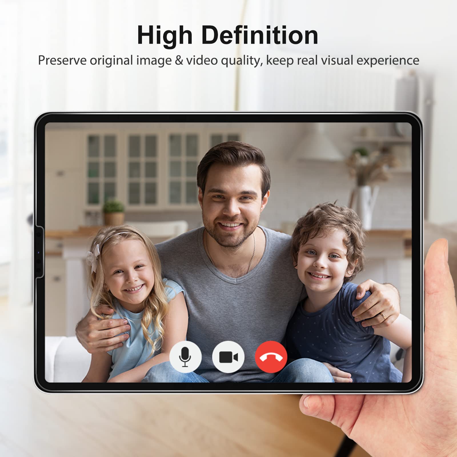 SPARIN 3 Pack Tempered Glass Screen Protector for iPad Air 5th/4th Gen 10.9 inch (2022/2020) & iPad Pro 11 inch (2022/2021/2020/2018) - Case Friendly, Anti-Scratch, HD Clear Protection - Perfect for Work, Study & Entertainment