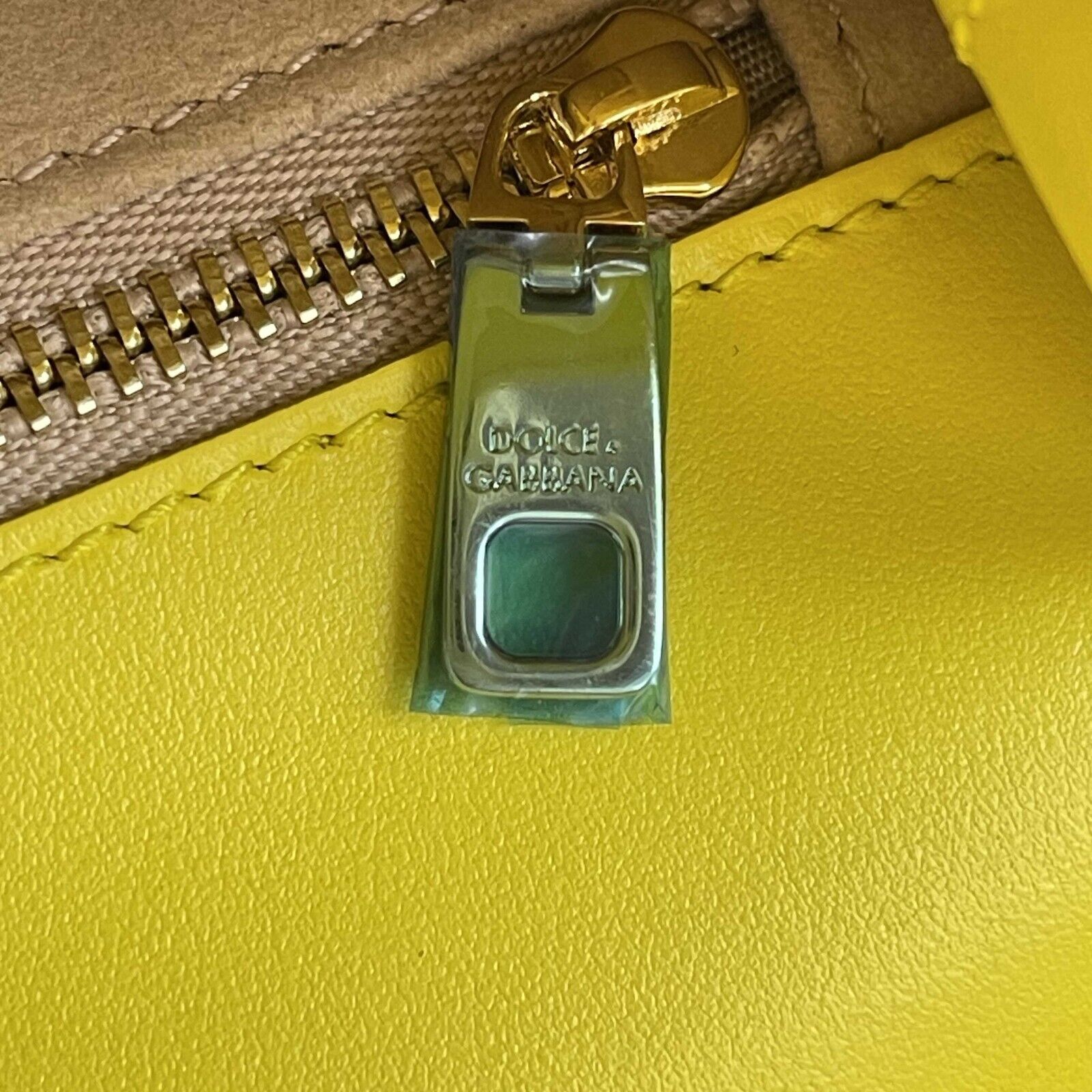 Dolce & Gabbana DG Logo Yellow Leather Crossbody Shoulder Bag for Women - Fashion Designer Handbag for Date Night, Party & Travel