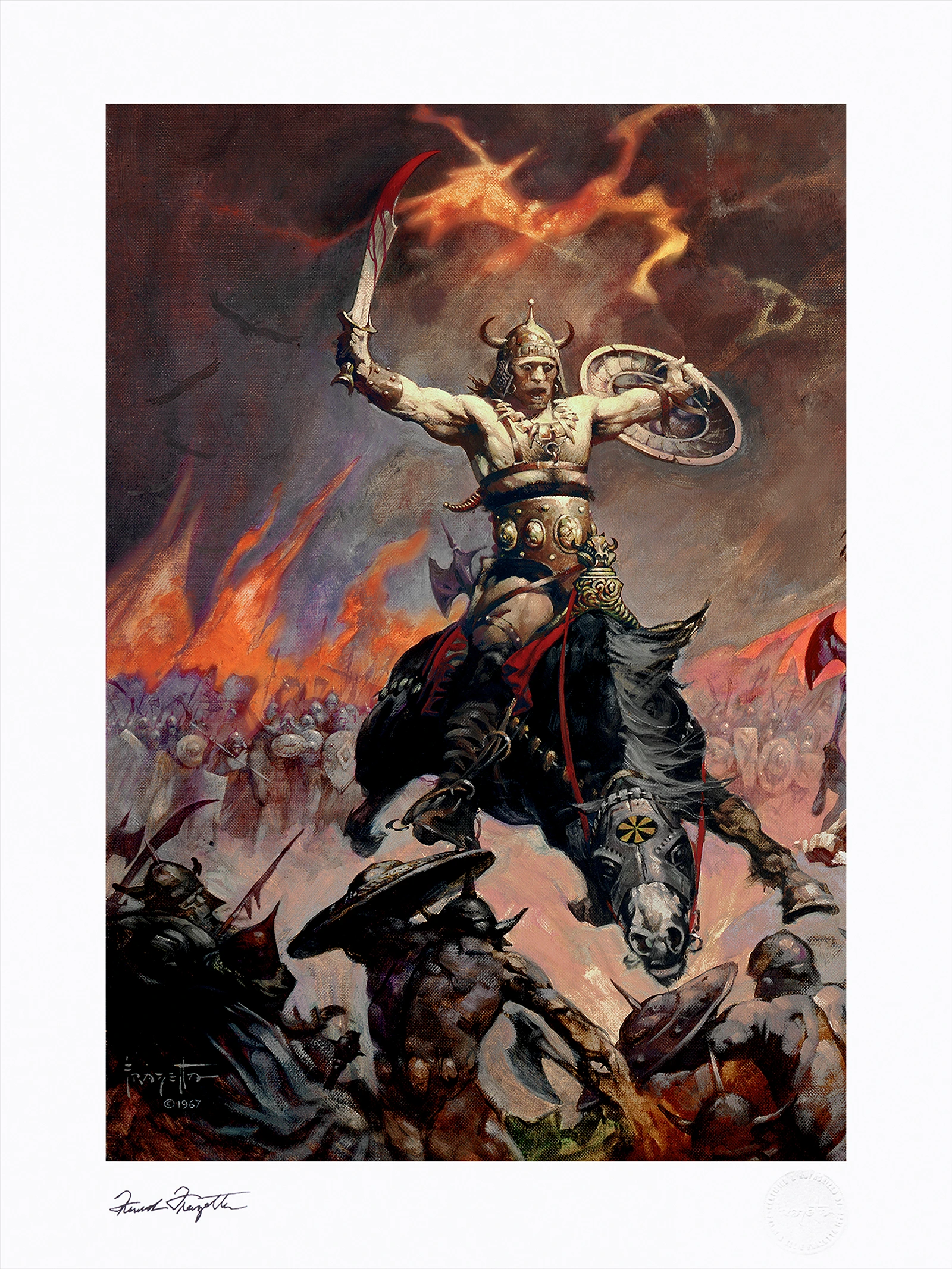 Sideshow Collectibles The Berserker Fine Art Print - Premium Fantasy Wall Art Decor for Home, Office & Gaming Room