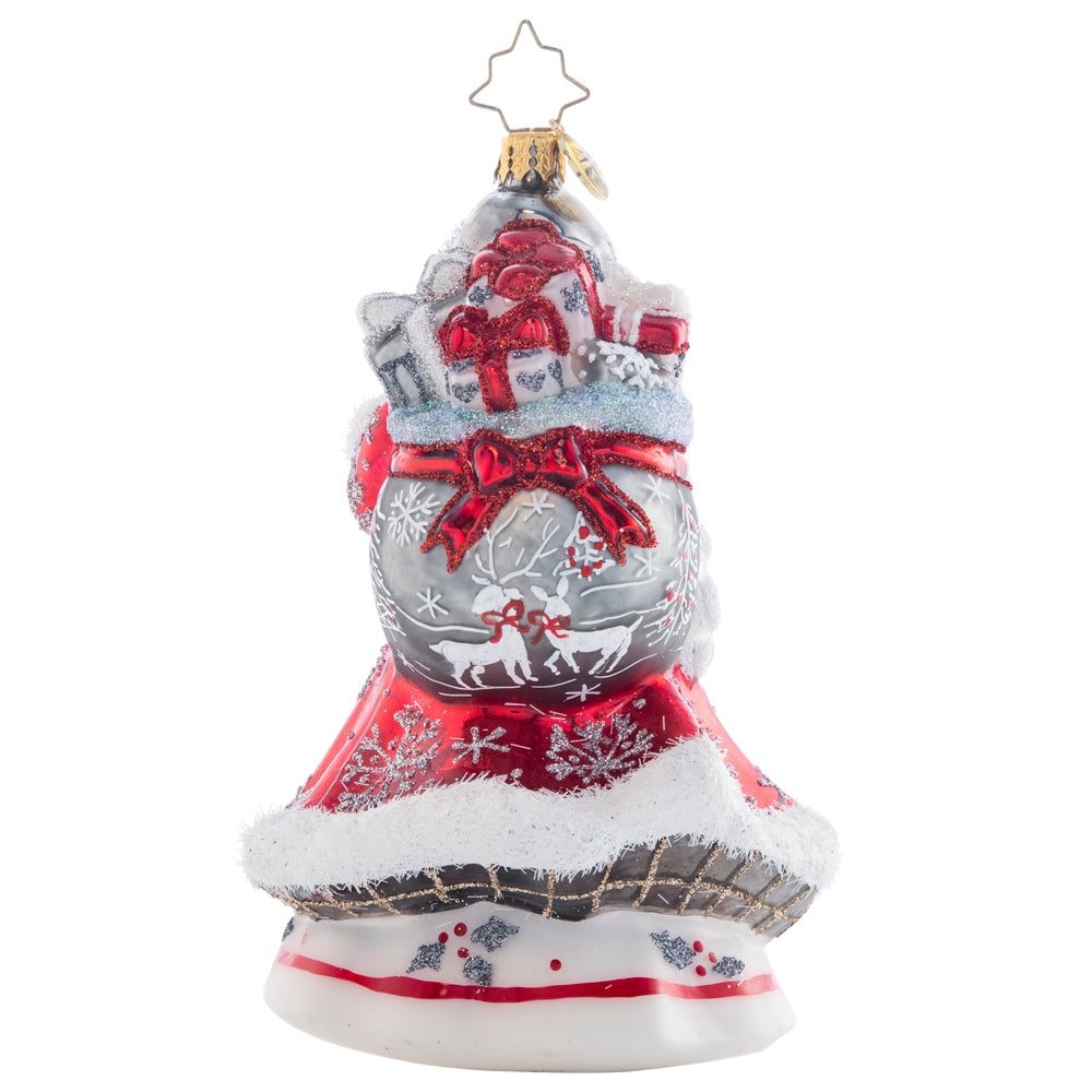 Winter Splendor Santa Christmas Decor - Festive Holiday Home Decor for Xmas Tree, Fireplace Mantel & Indoor Holiday Decorations