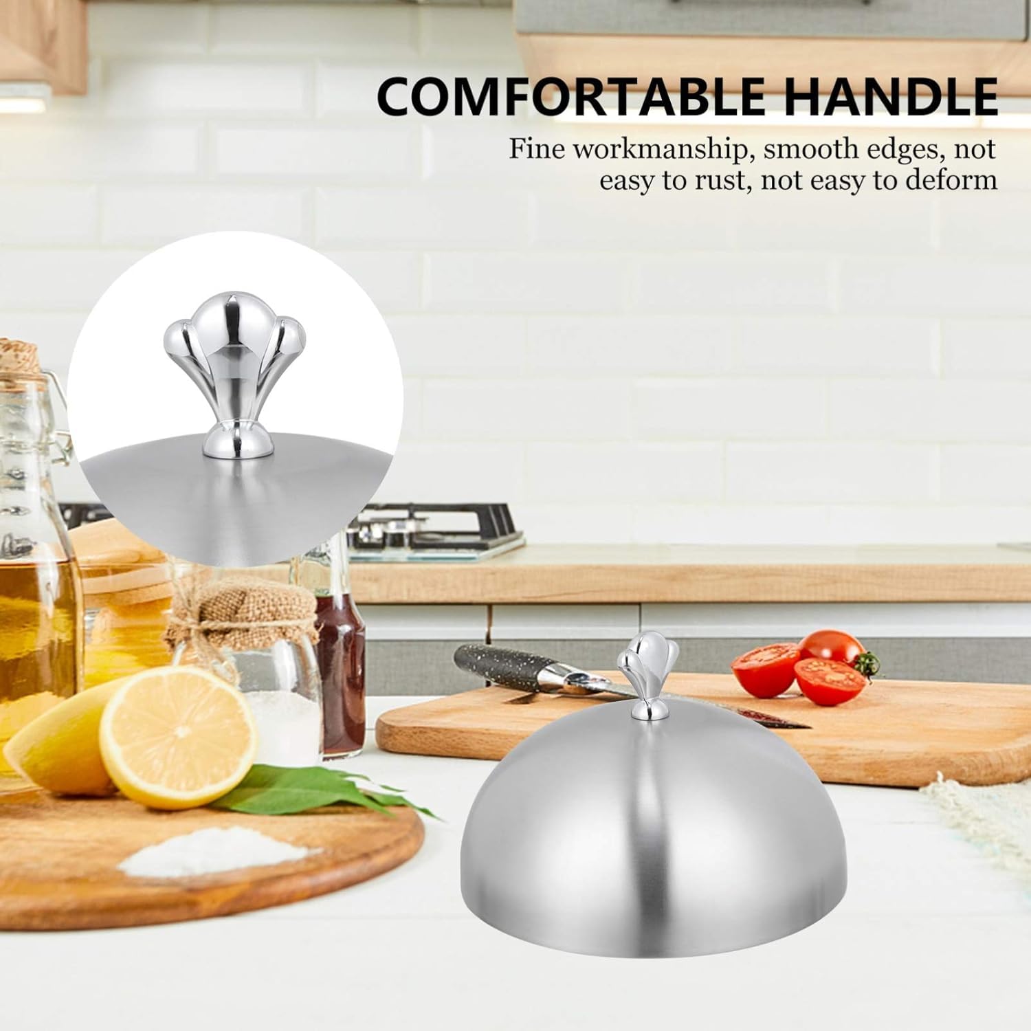 Stainless Steel Food Cover Dome for Home & Restaurant - Keep Dishes Fresh