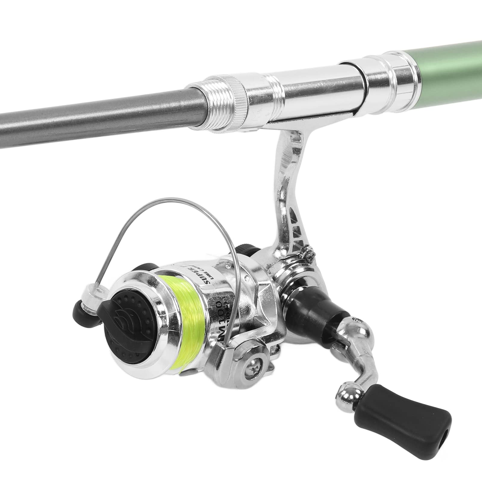 Sunicon Portable Pen-Shaped Fishing Rod - Mini Pocket Collapsible Spinning Fishing Pole Kit with Organizer | Telescopic Travel Fishing Gear for Camping, Hiking & Outdoor Adventures