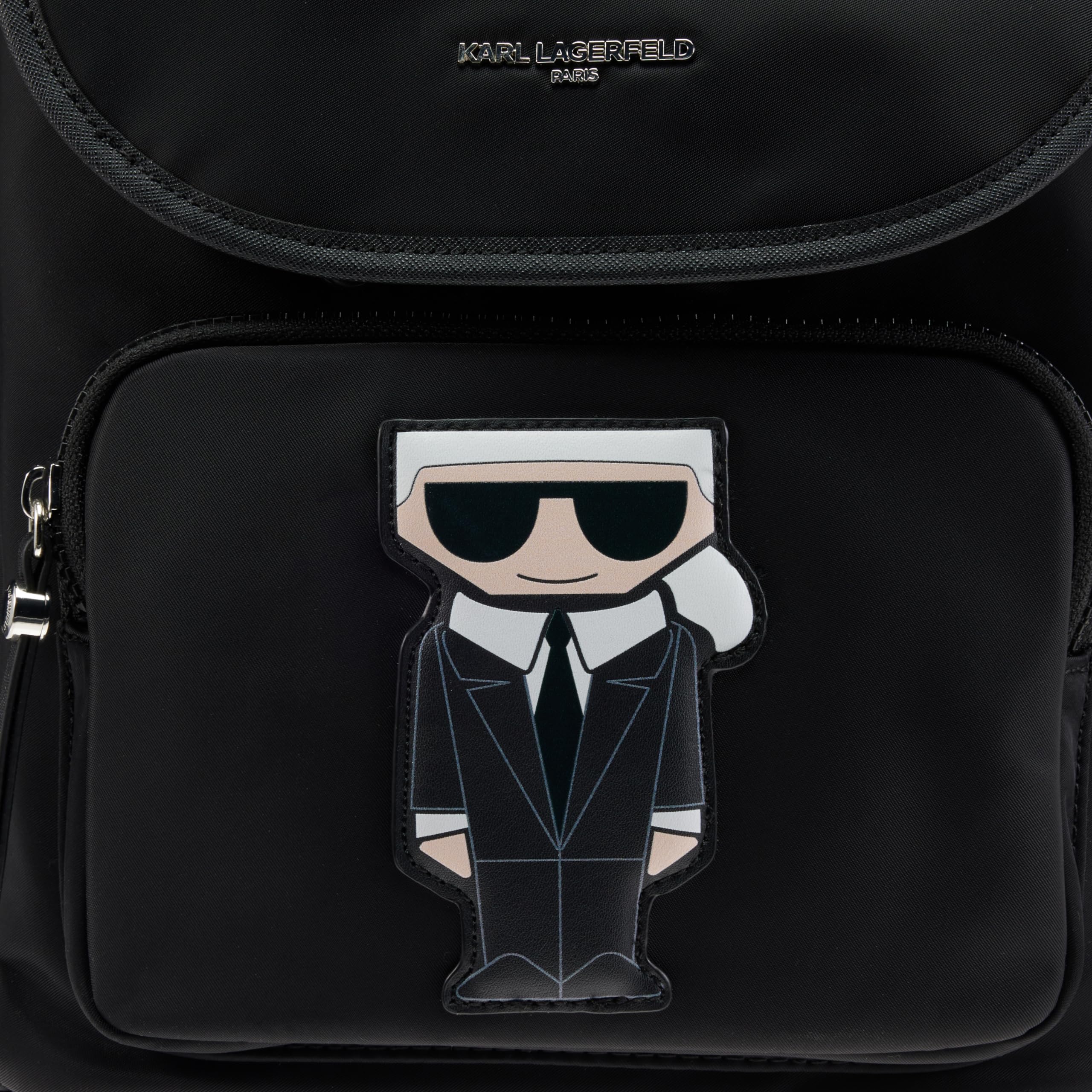 Karl Lagerfeld Paris Amour Small Backpack for Women - Stylish Black & Multicolor Crossbody Bag | Perfect for Travel, Work & Everyday Use