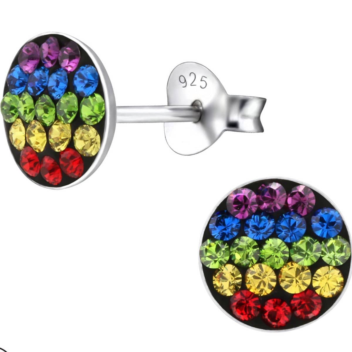 Sterling Silver Round Stud Earrings for Kids - Hypoallergenic & Durable - Perfect for Everyday Wear, School & Special Occasions