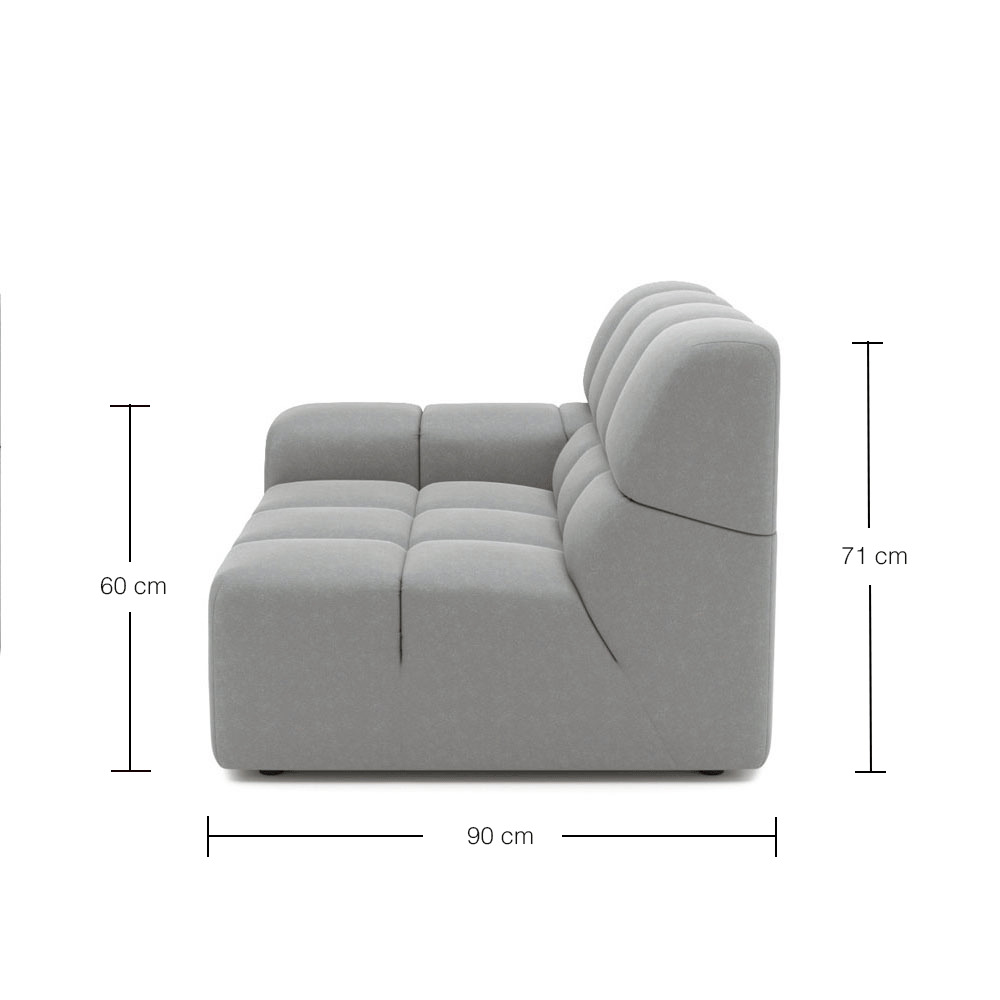 Roger Left Arm Modular Office Chair - Ergonomic Desk Chair with Adjustable Height & Lumbar Support for Home & Office Workspace