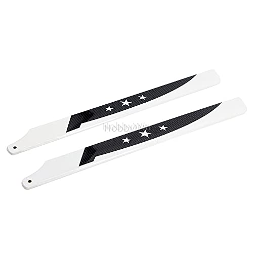 325mm Carbon Fiber Main Blades for 450 Size Electric RC Helicopter - Durable Upgrade Parts for Aerial Photography & 3D Flight Stunts