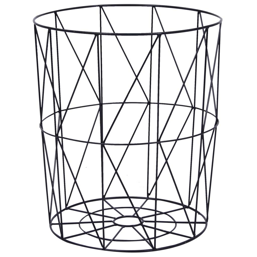 FAMIROSA Modern Round Coffee Table 18.5 Inch - Black Wooden Living Room Center Table for Small Spaces, Perfect for Apartments, Lounges & Home Decor