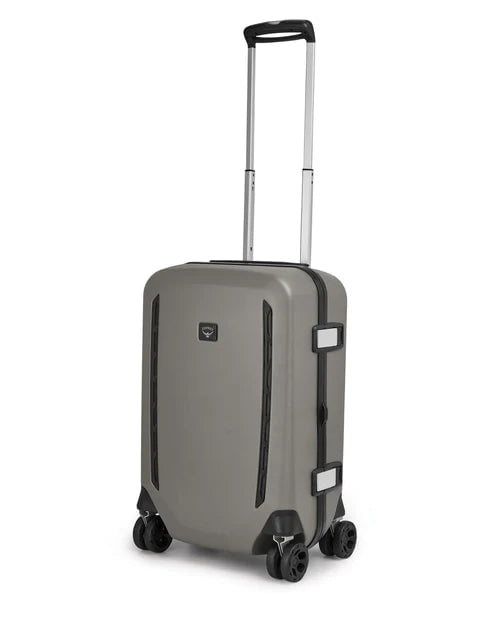 Osprey Transporter 4 Wheel Hardside Carry On Luggage 22L/40L - Tan Concrete - Lightweight Durable Suitcase for Air Travel & Business Trips