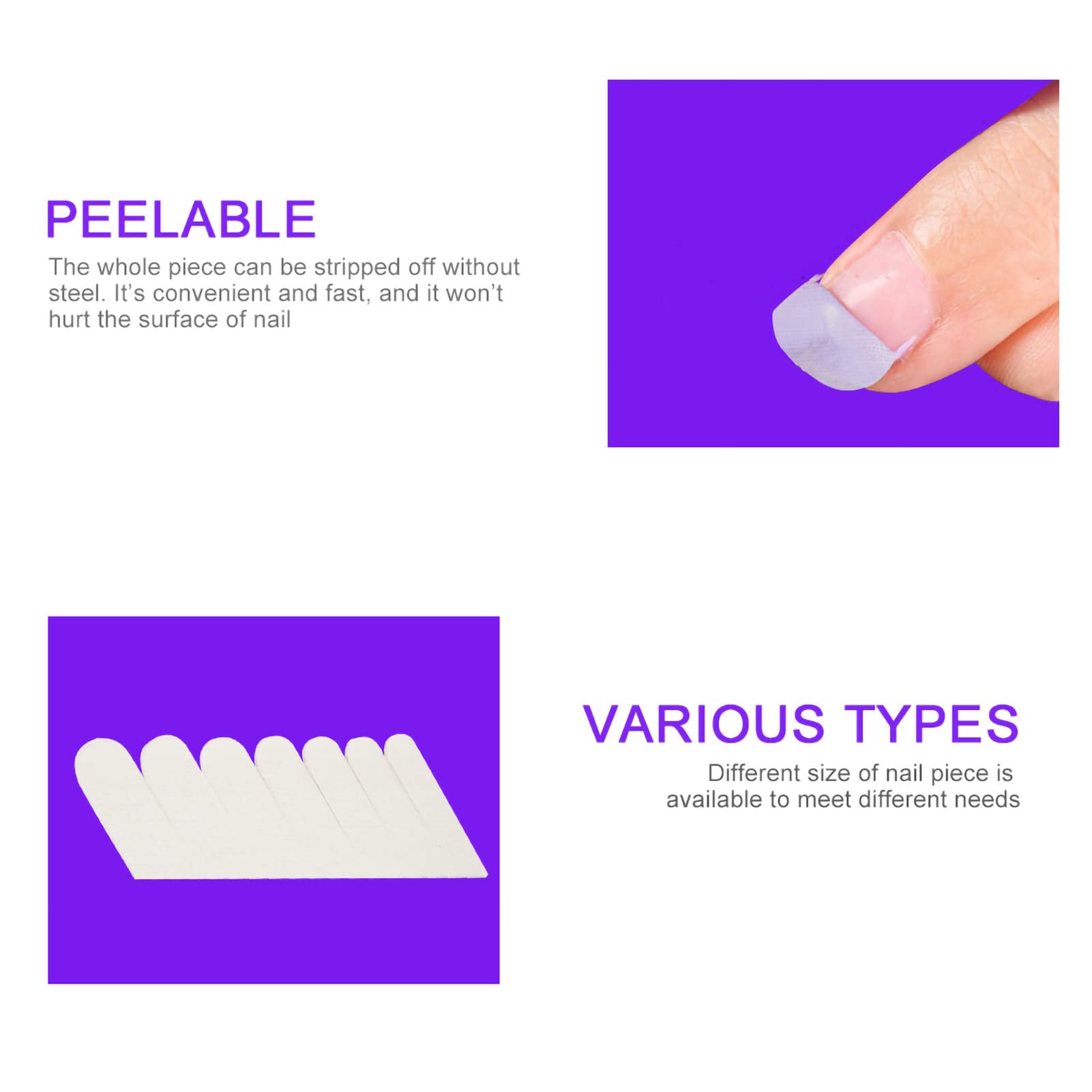 DEWIN Nail Protector Stickers - Adhesive Silk Nail Wraps for Stronger Nails, UV Gel Nail Reinforcement Tool | Perfect for Manicures, Nail Art & Damaged Nail Repair at Home or Salon