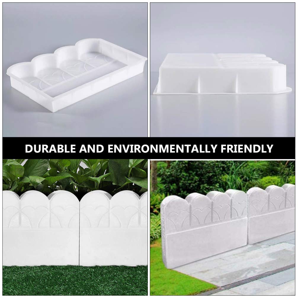 Happyyami Plastic Garden Border Mold - Easy to Use Concrete Brick Maker for DIY Landscaping, Walkways, and Patio Edging | Durable Cement Molds for Outdoor Garden Design