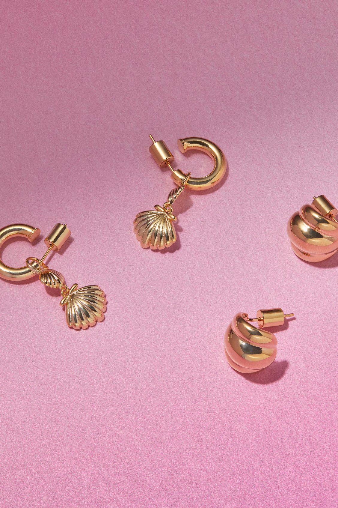 Shell Drop Hoops Earrings - Elegant Beach Jewelry for Women | Perfect for Summer Vacations, Beach Weddings & Boho Fashion