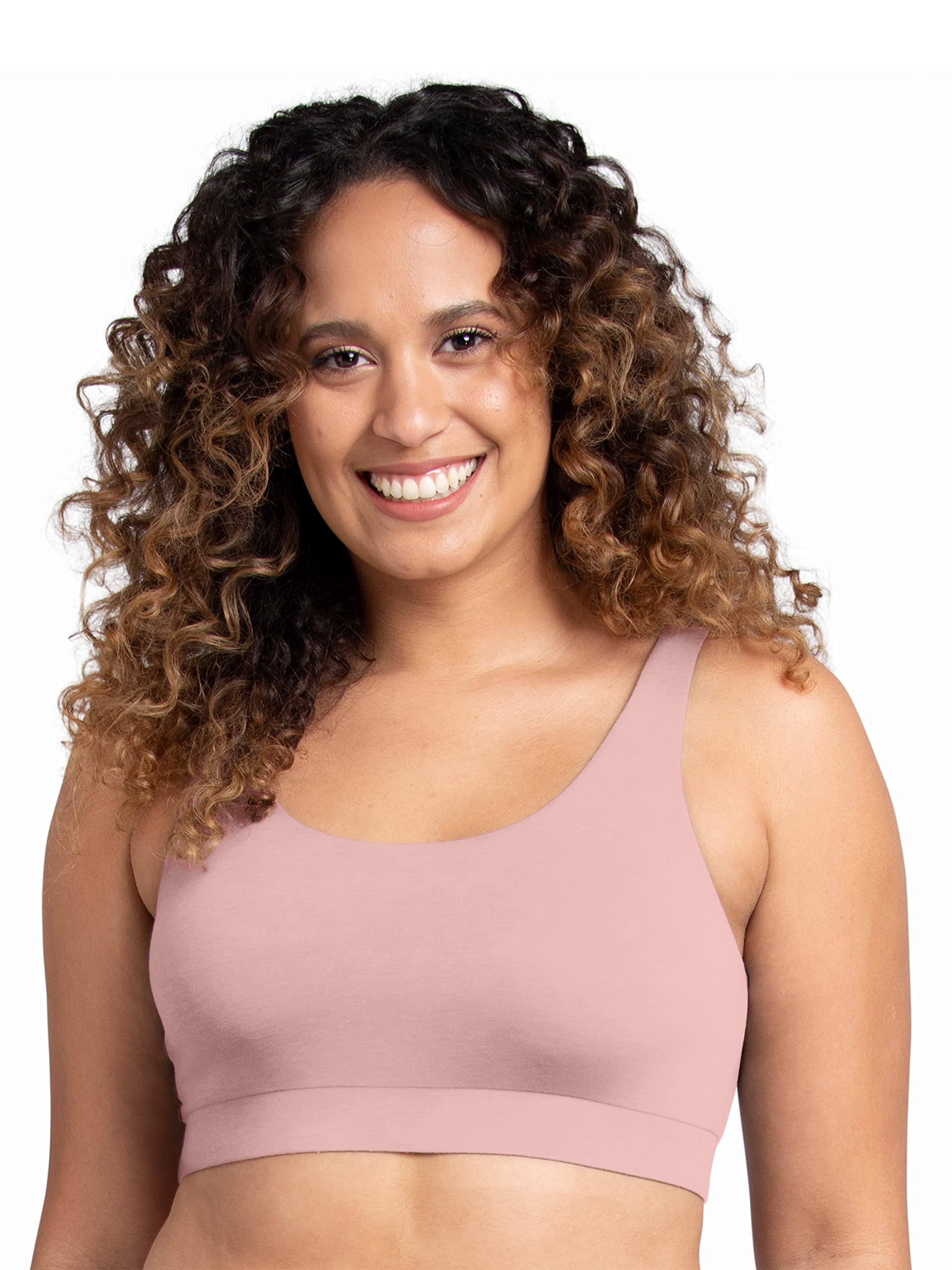 Fruit of the Loom Women's Comfort Bras and Tank Tops - Soft Cotton Underwear Set (Sizes S-6XL) | Perfect for Everyday Wear, Yoga & Lounge