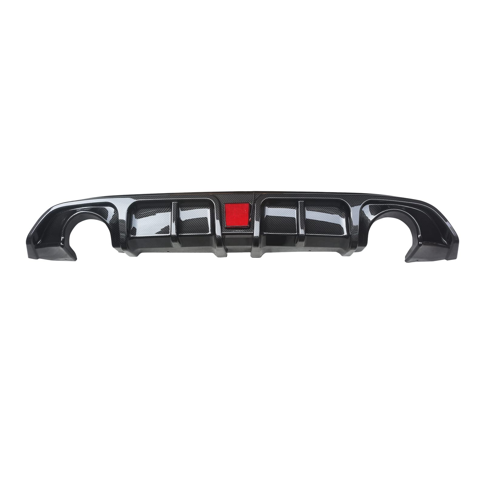 Carbon Fiber Rear Bumper Diffuser with Brake Light for 2017-2022 Infiniti Q60 - ABS Material, Sporty Style Upgrade for Enhanced Aerodynamics & Styling