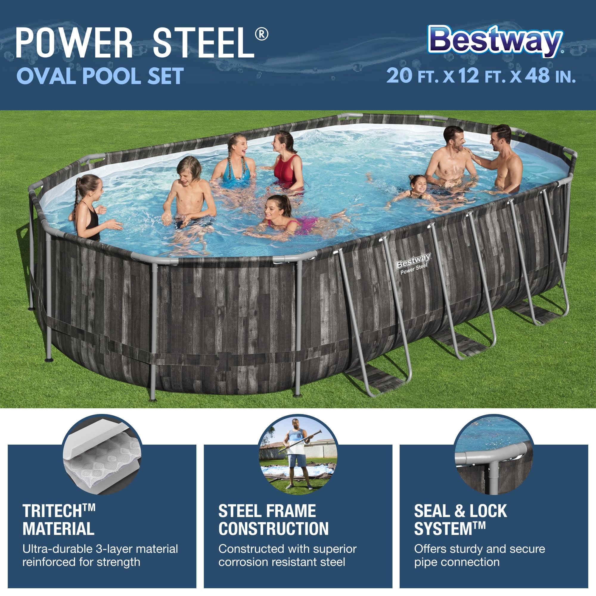 Bestway Power Steel 20' x 12' x 48