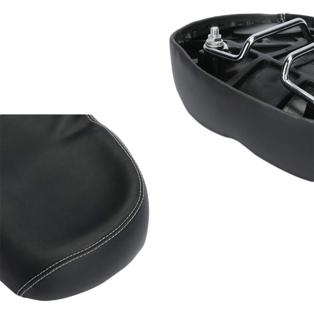 BESPORTBLE Comfortable PU Leather Bike Seat Cover - Soft Exercise & Mountain Bike Saddle Cushion - Black - Perfect for Cycling, Commuting & Outdoor Adventures