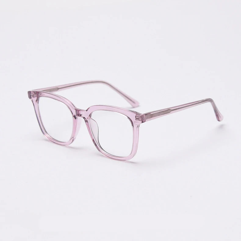 CCspace Unisex Full Rim Square TR90 Titanium Frame Eyeglasses 49863 - Lightweight & Durable Glasses for Work, Reading & Everyday Wear
