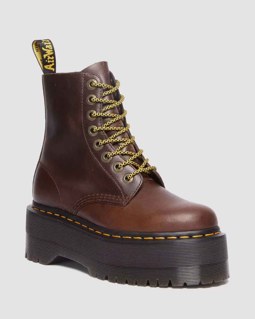 Dr. Martens 1460 Pascal Max Pull Up Leather Platform Boots for Women - Chunky Sole, Vintage Style, Comfortable & Durable - Perfect for Punk, Goth, Streetwear & Everyday Fashion
