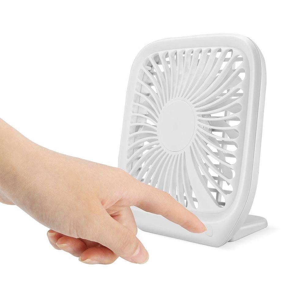 DIWANG Small Desk Fan - Portable Mini USB Charging Quiet Desktop Electric Fan for Office, Home & Dorm - Perfect Gift & Decoration for Summer