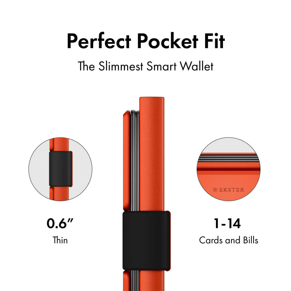 Ekster Pro RFID Blocking Aluminum Card Holder - Slim Minimalist Wallet for Men & Women - Perfect for Travel, Business & Everyday Carry