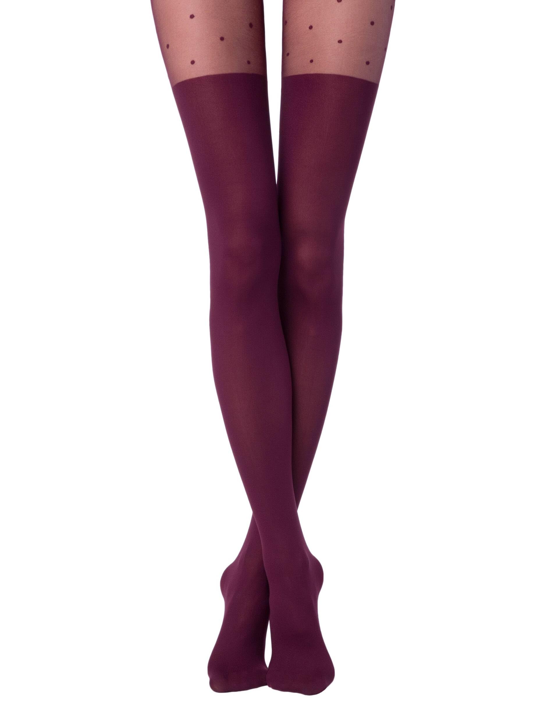 Conte Tights with Stockings - Opaque Imitation Pantyhose 60 Denier for Women | Comfortable & Stretchy Legwear for Office, Party & Everyday Wear