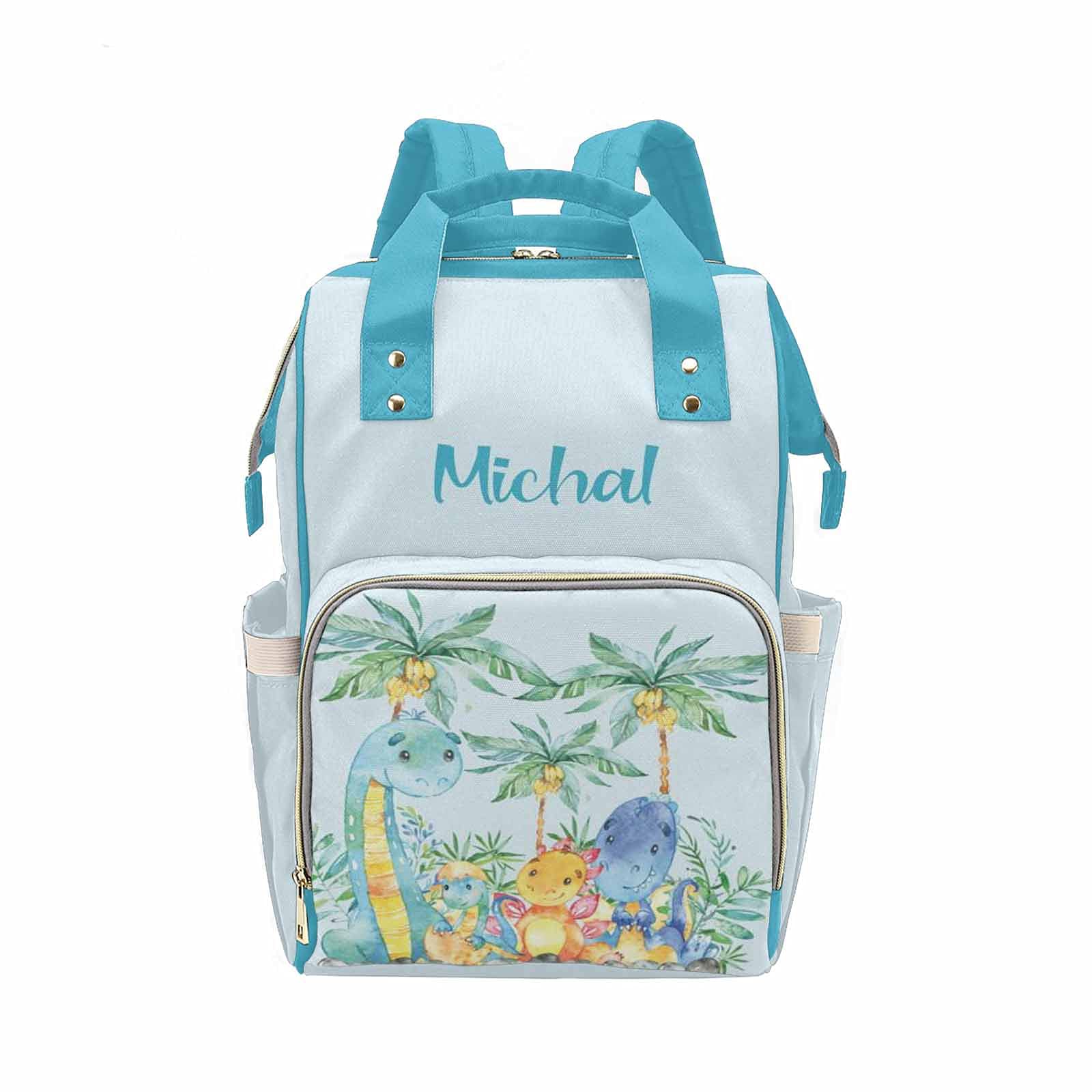 Custom Leopard Print Diaper Bag - Large Waterproof Baby Nappy Backpack with Insulated Bottle Pockets & Changing Mat | Perfect for Nursing Moms, Travel & On-the-Go Parenting
