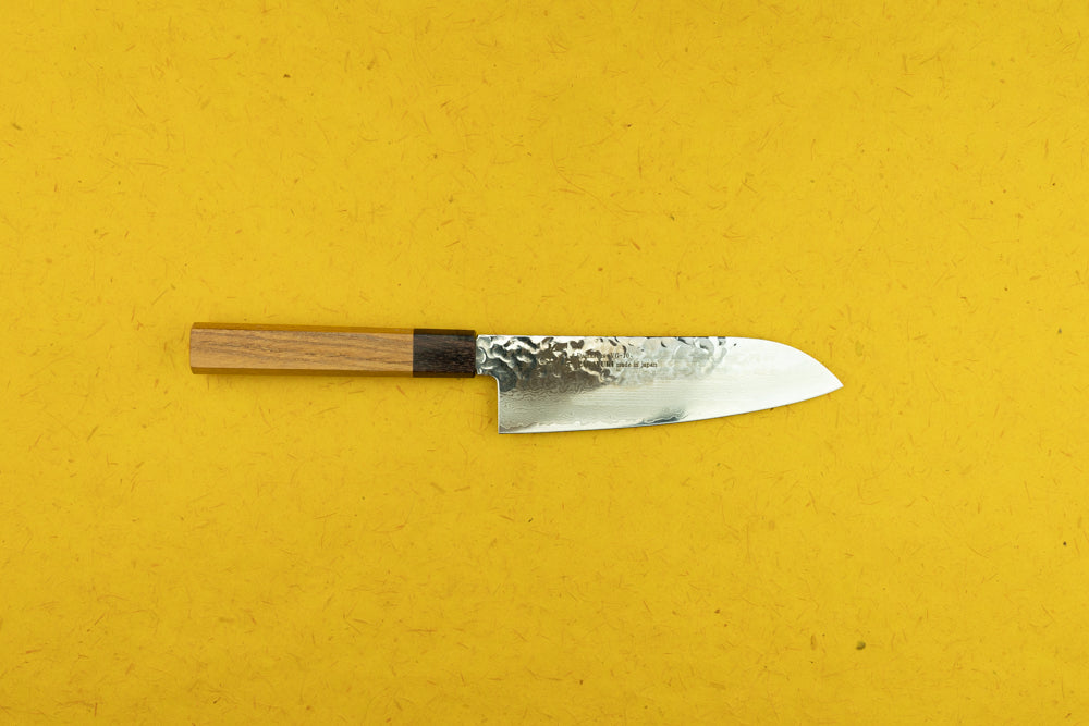 Premium Sakai Takayuki 7-inch VG10 Damascus Santoku Knife - 33-Layer Japanese Steel, Razor Sharp Blade for Professional Chefs & Home Cooking - Perfect for Slicing, Dicing & Mincing Vegetables, Meat & Fish