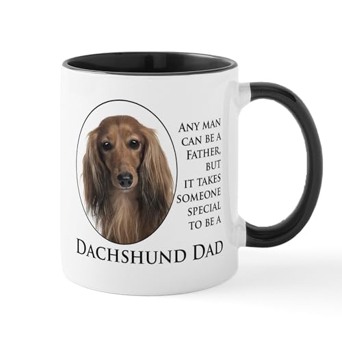 White/Black Inside - Dachshund Dad Mugs