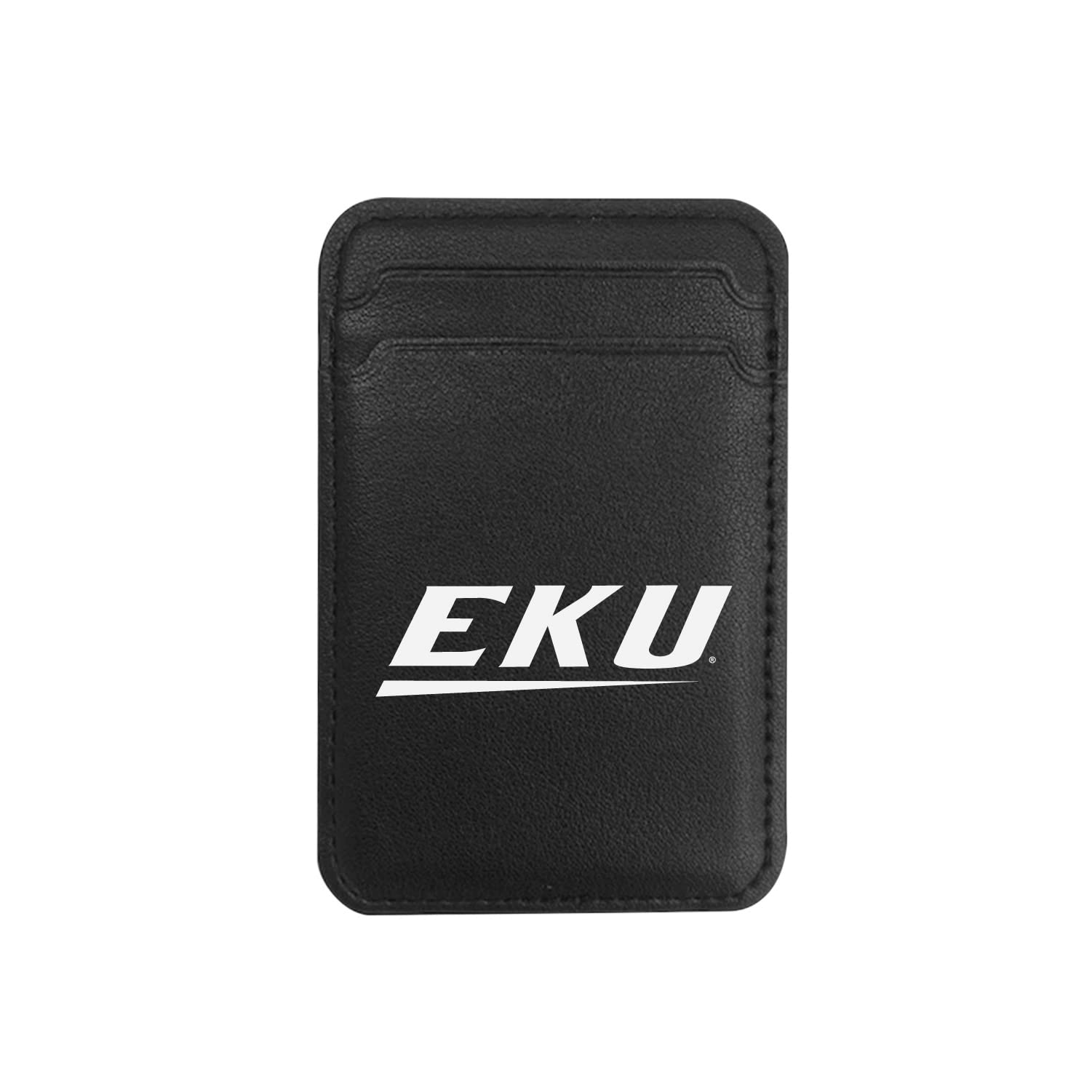 OTM Essentials Eastern Kentucky University Magsafe Faux Leather Phone Wallet Sleeves - Slim Magnetic Wallet Case for iPhone 12/13/14/15 Pro Max - Lightweight Magsafe Accessories with Card Slots - Perfect for Campus Life, Travel & Daily Commute