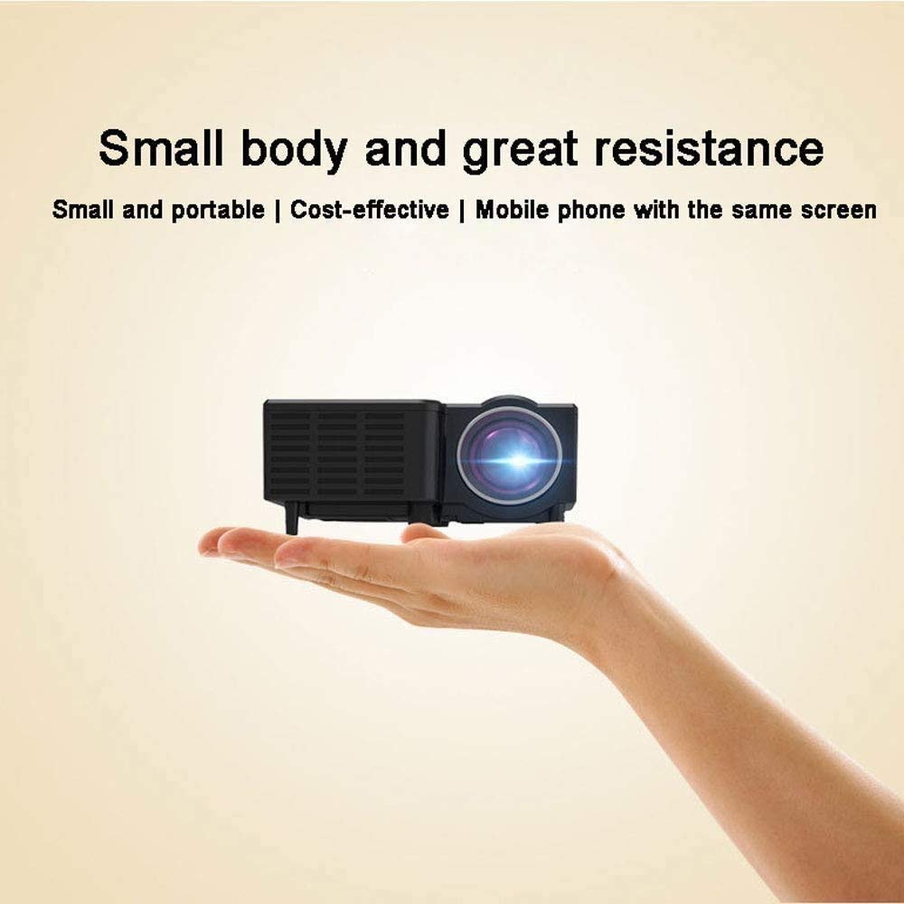 XIXIDIAN Mini Projector - Portable HD 1080P Projector with Wireless Screen Mirroring, Home Theater & Surround Sound Connectivity | Perfect for Movie Nights, Gaming & Outdoor Entertainment