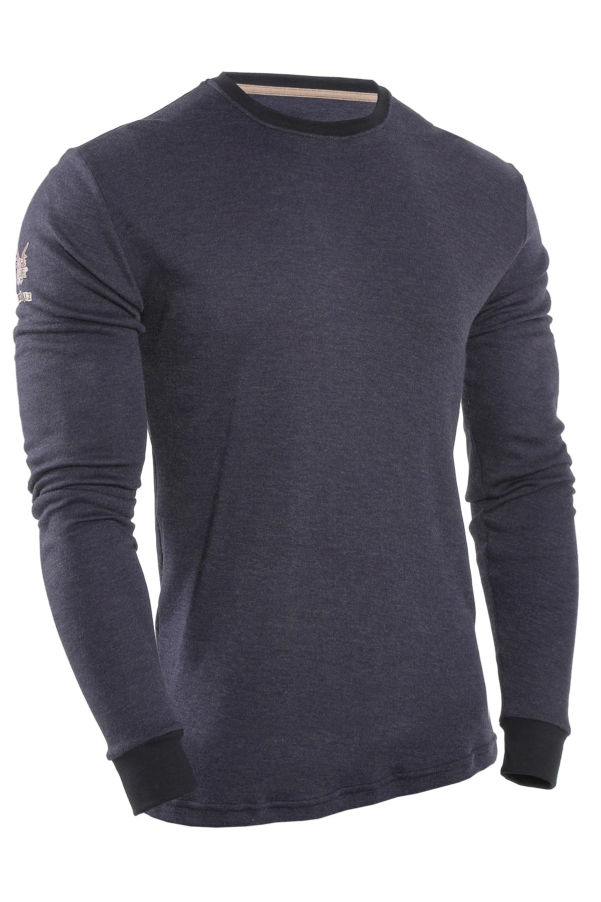 National Safety Apparel TECGEN Select FR Long Sleeve T-Shirt - Flame Resistant Work Shirt for Men, Navy Blue (X-Large, C541NNBLSXL) - Ideal for Construction, Welding & Industrial Safety Workwear