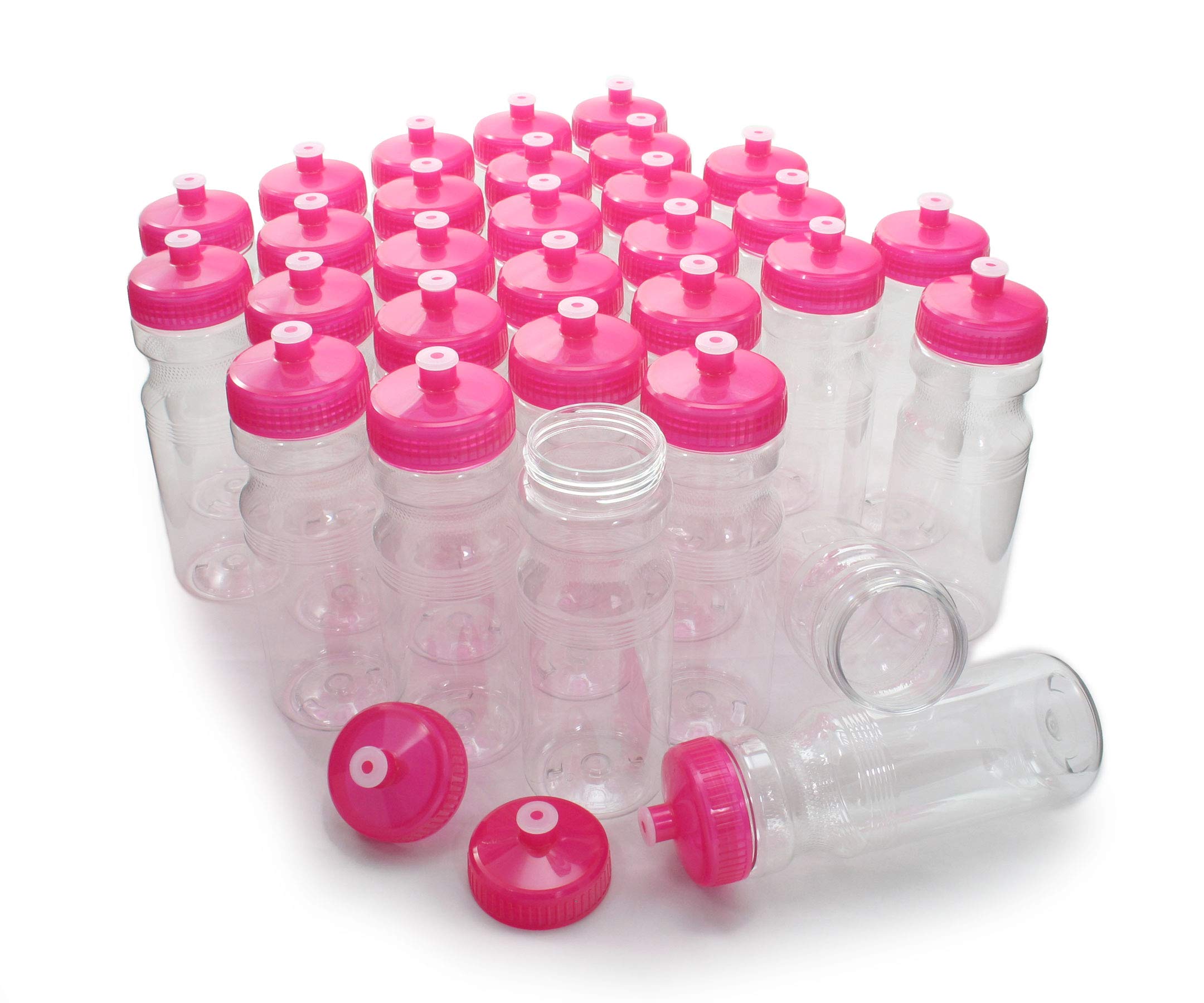 BPA-Free 24oz Water Bottles (30 Pack) - Durable & Reusable Made in USA - Perfect for Gym, Office, School & Outdoor Activities