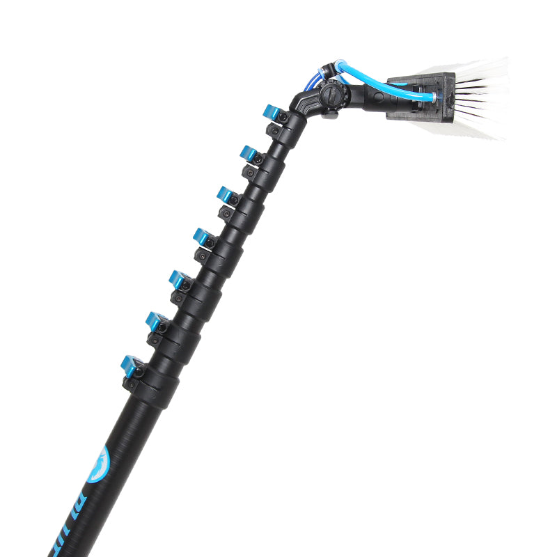 Blue Dragon Water Fed Pole Complete - Professional Window Cleaning Kit for High-Rise Buildings & Hard-to-Reach Areas