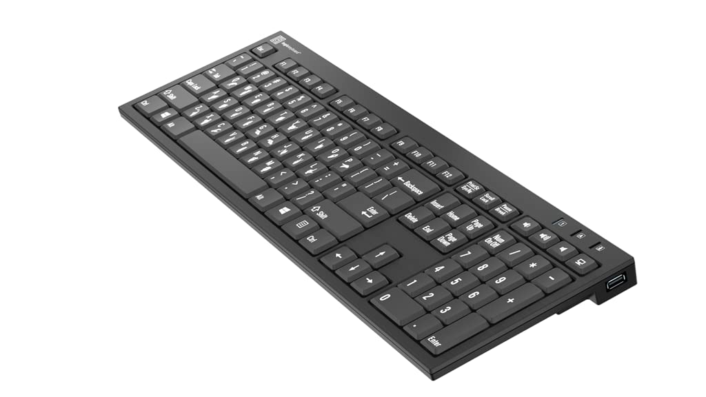 Logitech Keyboard with ASL Hand Signs - Plug & Play for Windows 7-11 - Perfect for Sign Language Classrooms & Deaf Education Programs