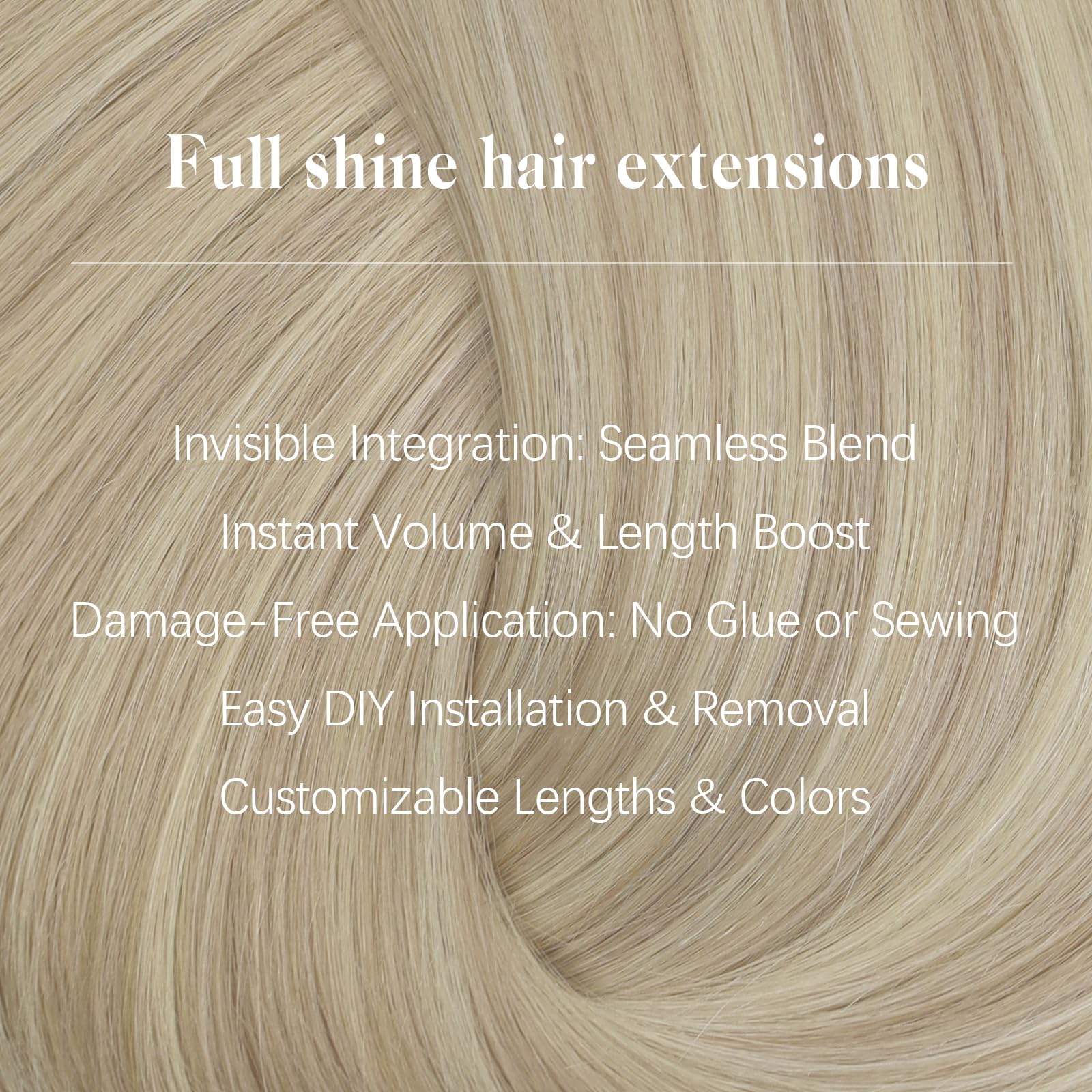 Ash Blonde Clip in Hair Extensions 16 Inch 8pcs 120g - 100% Real Human Hair with Thick Ends & Seamless Blonde Highlights | Perfect for Daily Styling, Parties & Special Occasions