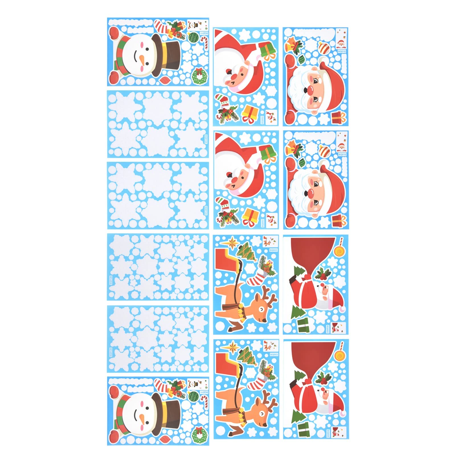 Exquisite PVC Snowman Christmas Sticker - Holiday Glass Window Decals for Living Room, Party & Festive Decorations - Perfect for Home, Office & Seasonal Celebrations