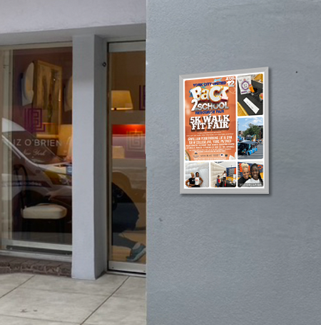 12x12 Euro Style Poster Frame - Top & Side Load Sign Holder for Art, Photos & Documents - Perfect for Home, Office & Gallery Displays